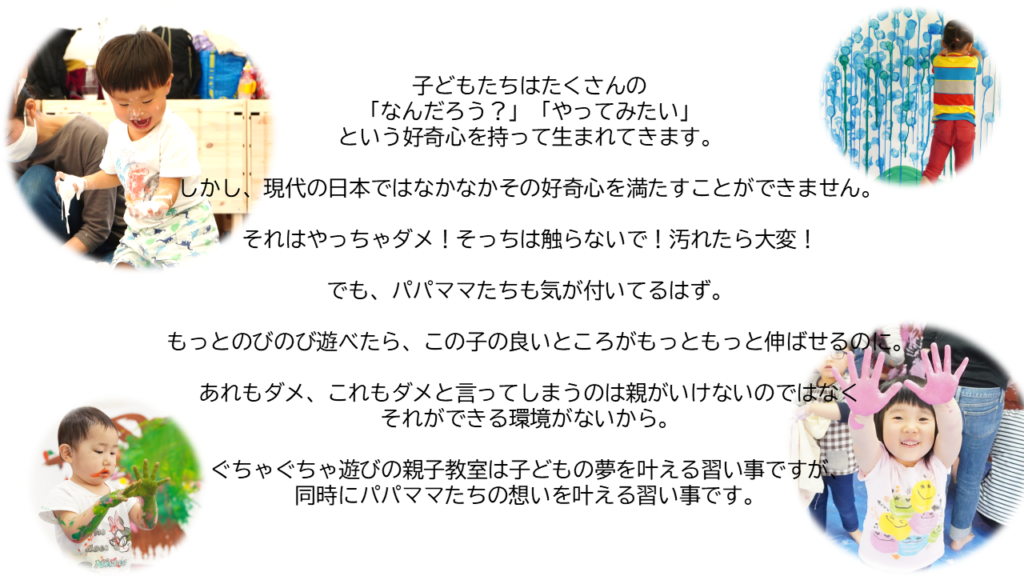 ぐちゃぐちゃ遊びの親子教室 0歳 3歳の なんだろう やってみたい を実現する夢の習いごと 日本乳幼児遊び教育協会