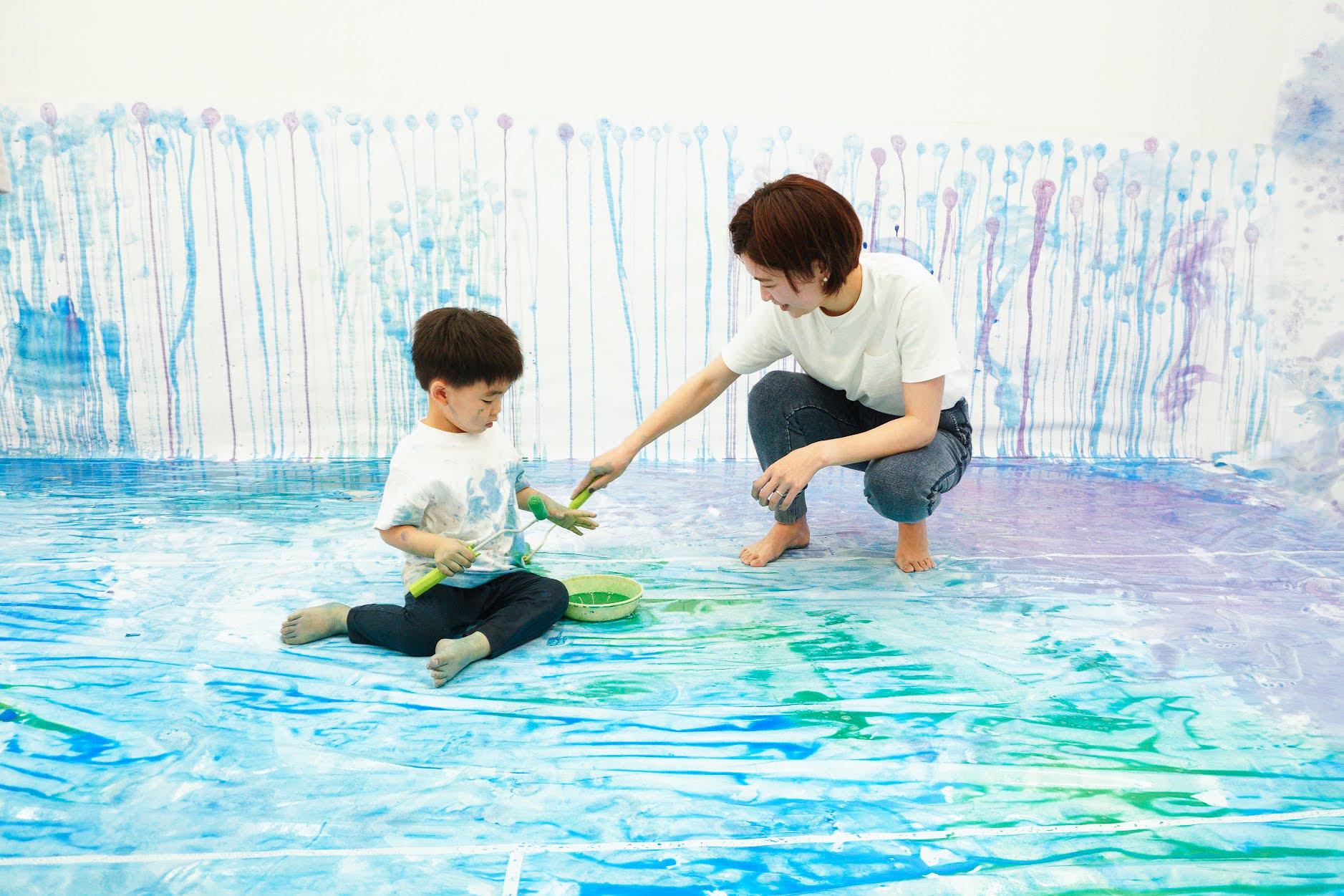 7月11日（土）梅雨の彩りアートぐちゃぐちゃ遊び♪おえかきウェアコラボ開催！
